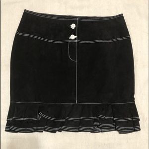 In Suede Black suede skirt Size 10